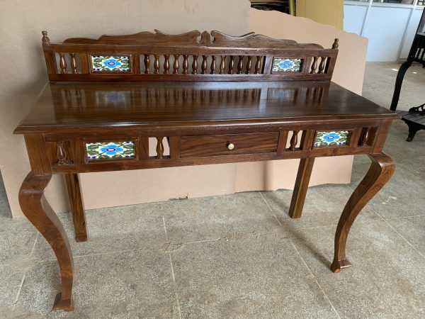 Wooden Tile Console Table - Image 3