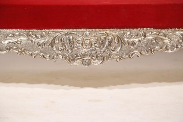 Silver Sofa set with Table - Image 6